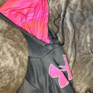 underarmour hoodie women grey pink